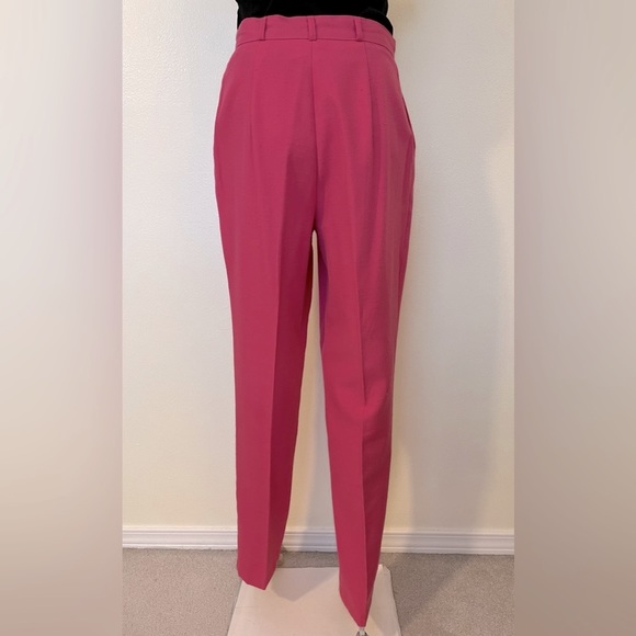 Lady Manhatten-60’s/70 Vintage, Neon Pink, Pleated, USA, Dress Pant. Size-12 - Picture 4 of 9